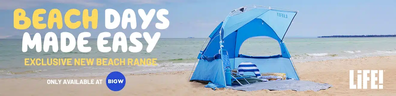 LiFE x Big W Beach Days Made Easy billboard, Greystanes NSW
