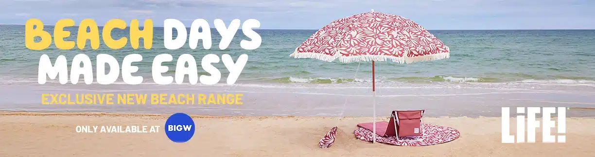 LiFE x Big W Beach Days Made Easy billboard, Beverly Hills NSW