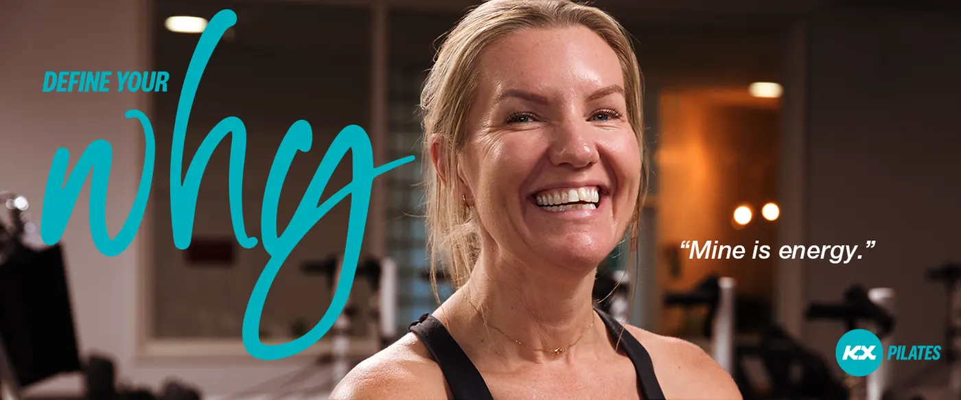 KX Pilates Define Your Why billboard 2